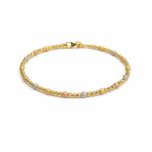 Trio Bead Gold Bracelet