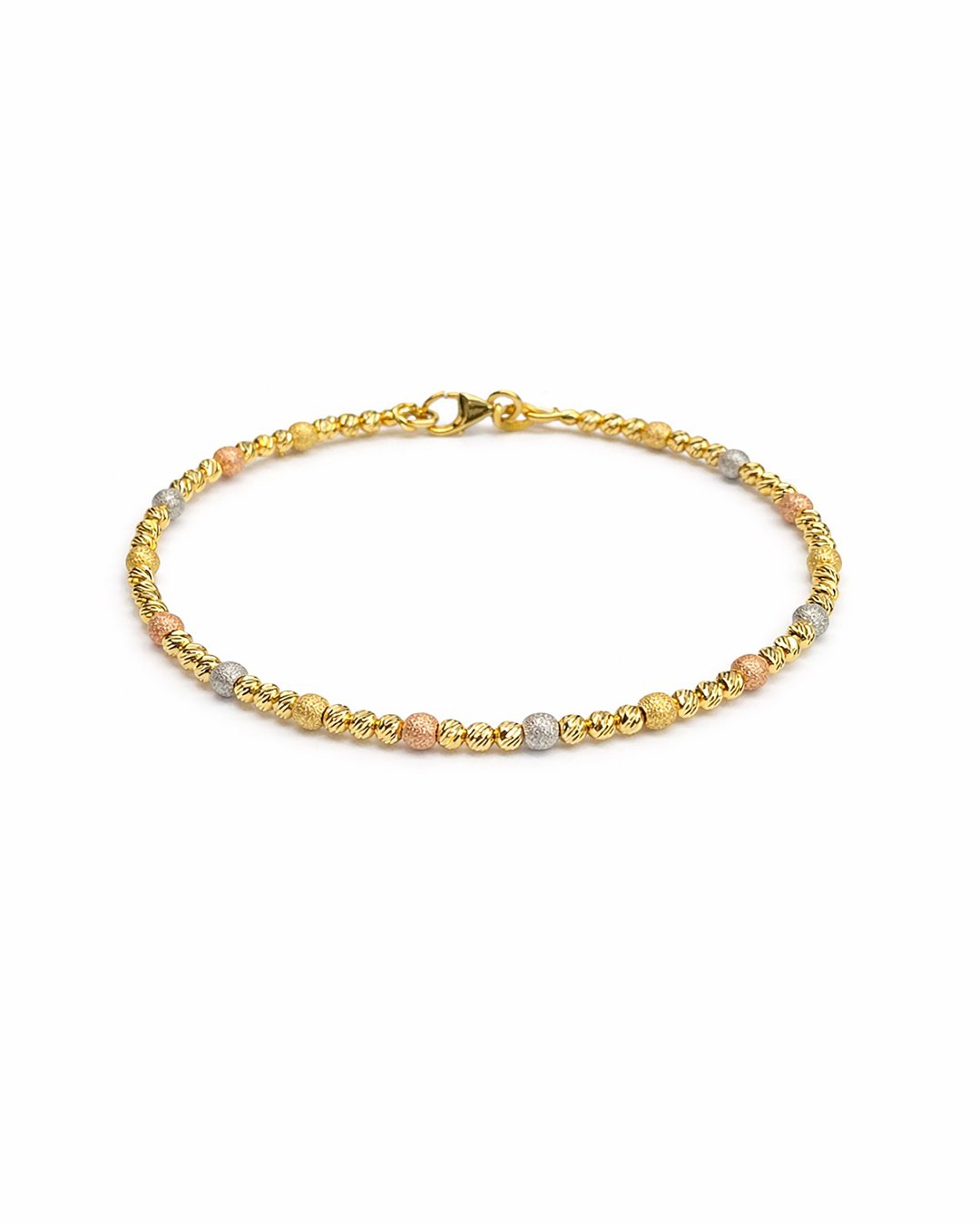 Trio Bead Gold Bracelet