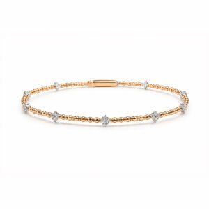 Sleek Bar Diamond Rose Gold Bangle