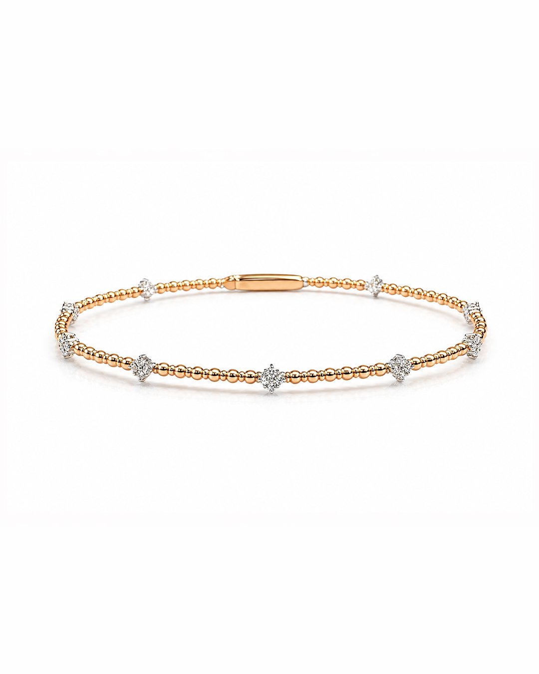Sleek Bar Diamond Rose Gold Bangle