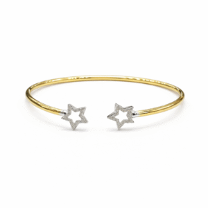 Double Star Gold Bangle