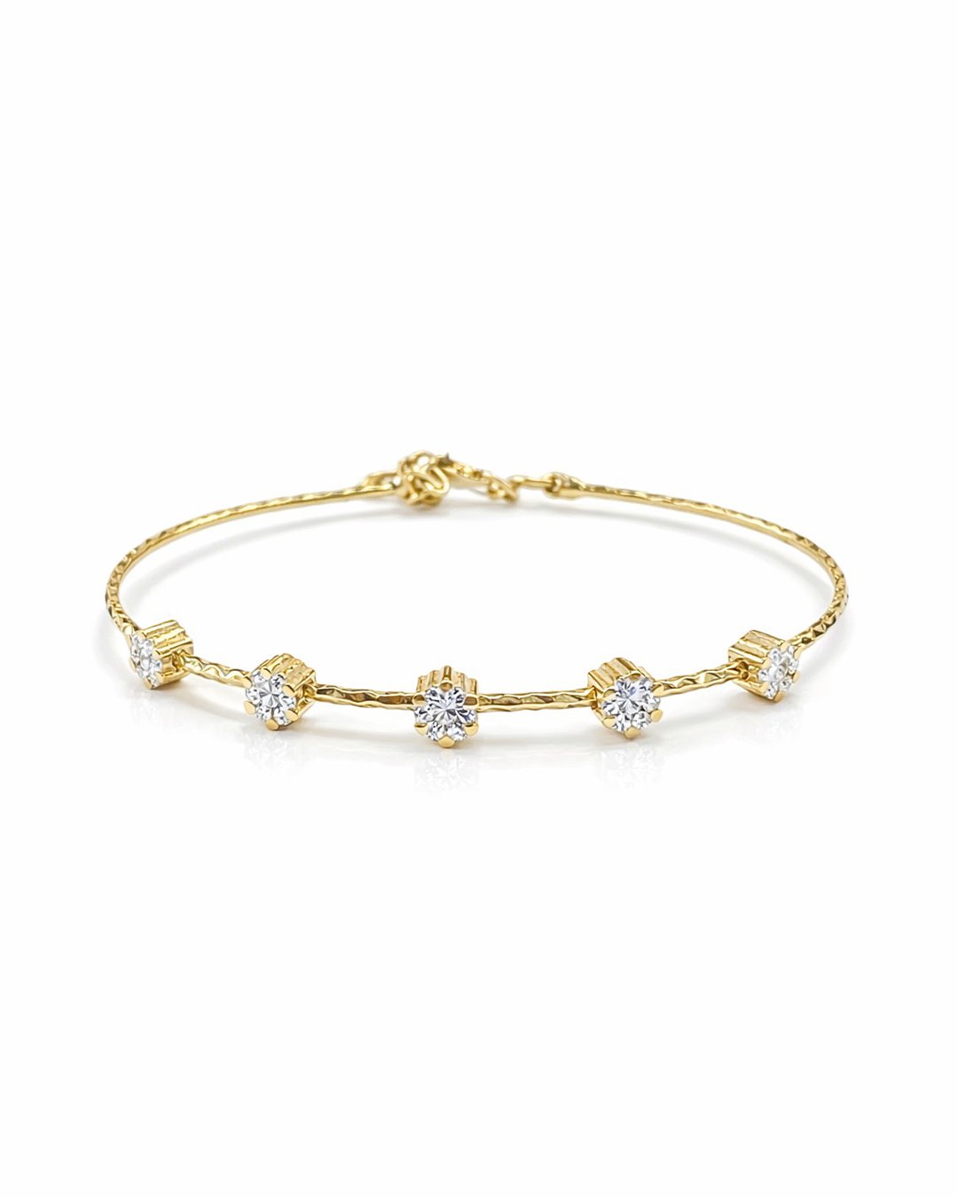 Bubble Cluster Diamond Yellow Gold Bracelet