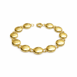 Double Face Link Gold Bracelet