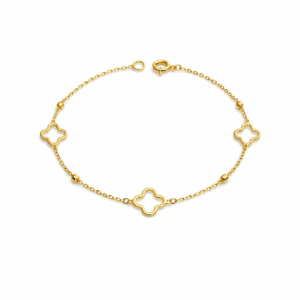 Structured Link Gold Bracelet
