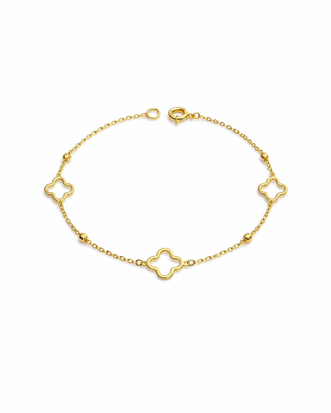 Structured Link Gold Bracelet