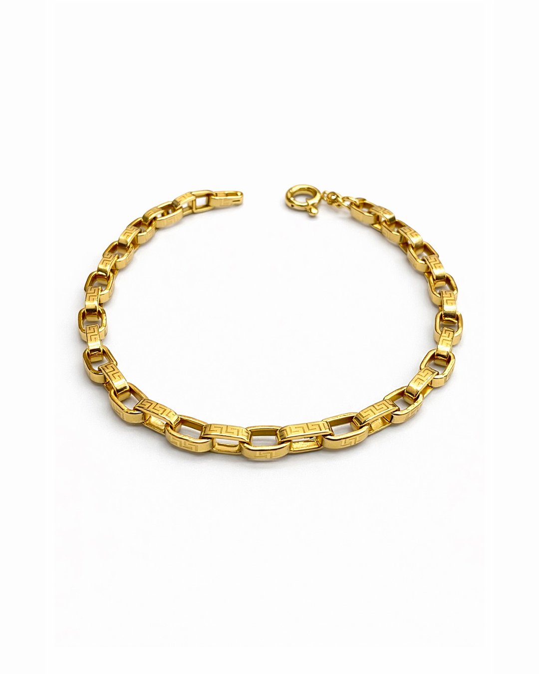 Men’s Signature Pattern Gold Bracelet