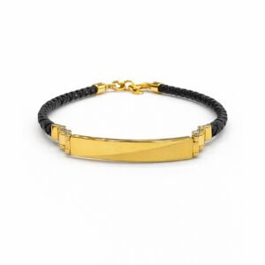 Men's Crest Gold Bracelet