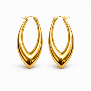 Slim Hoop Gold Earrings
