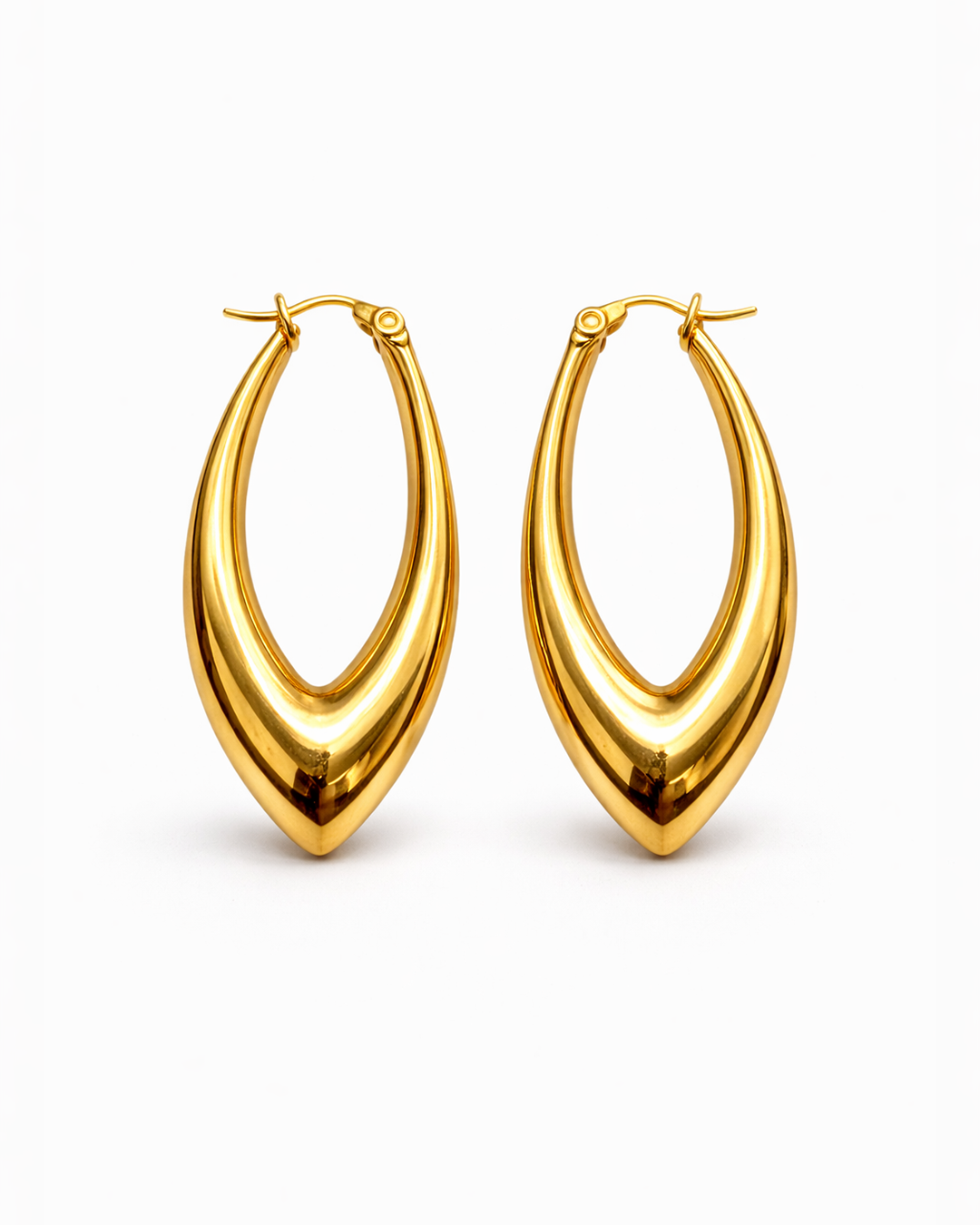 Slim Hoop Gold Earrings
