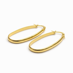 Chunky Hoop Gold Earrings