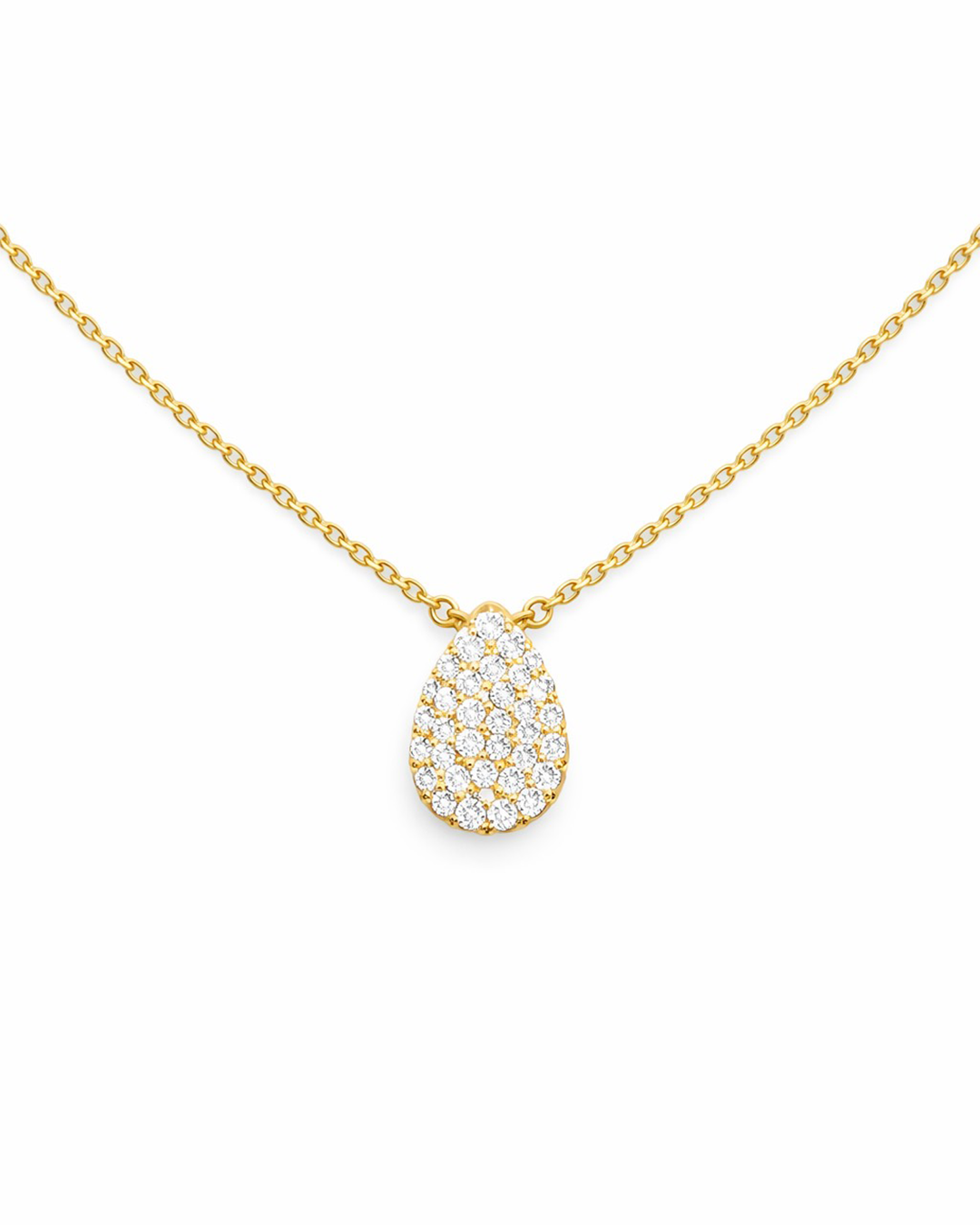 Timeless Pear Pave Necklace