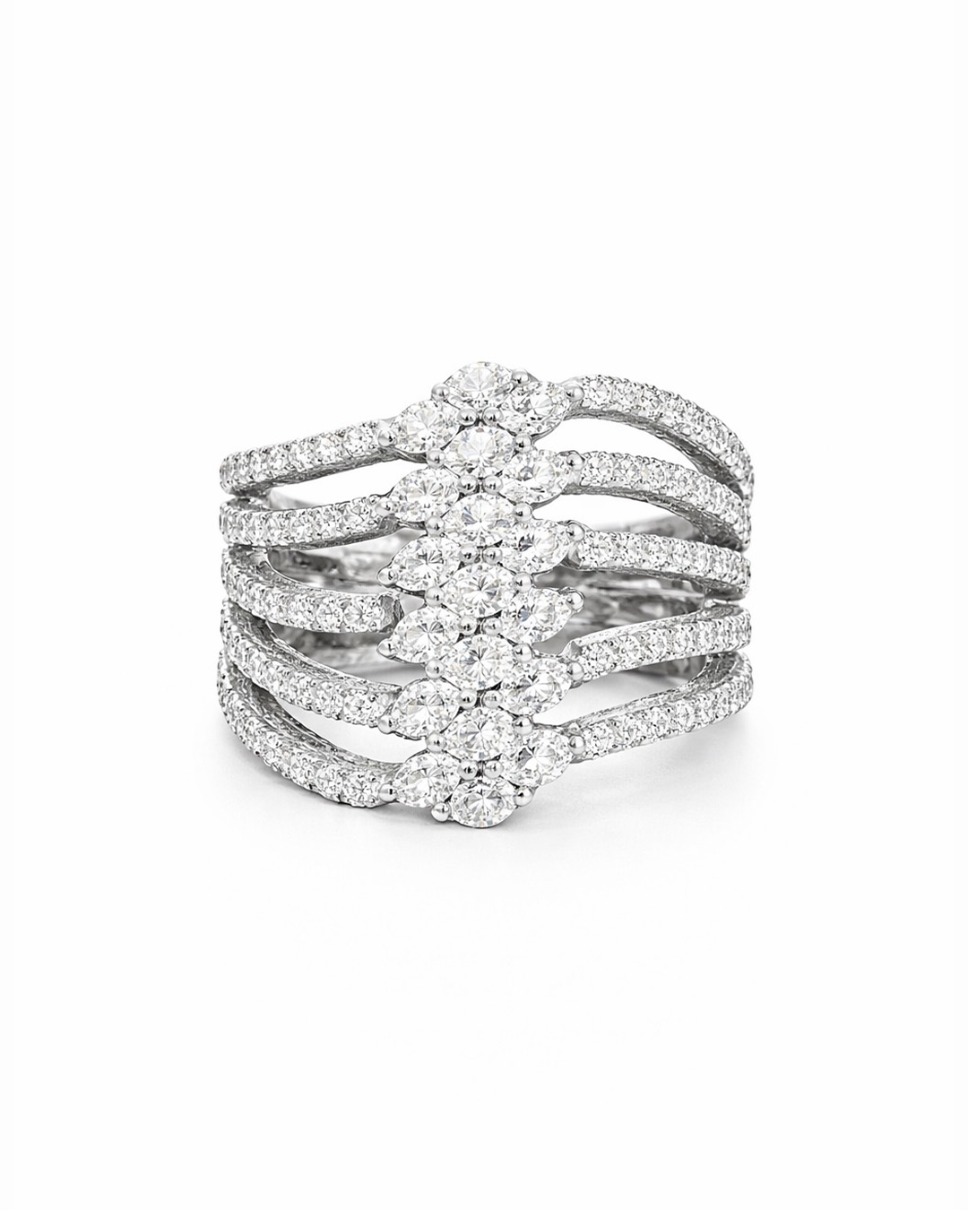 Multi-Row Diamond Ring