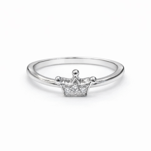 Mini Crown Diamond Ring