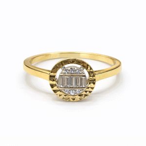 Framed Round Diamond Ring