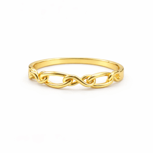 Rounded Edge Gold Ring
