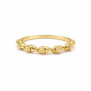 Flat Profile Gold Band