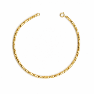 Twisted Trace Chain Gold Bracelet