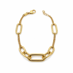 Linked Chain Gold Bracelet