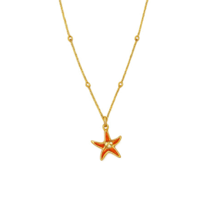 Starfish Charm Gold Necklace