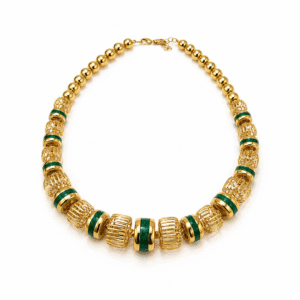 Palm Tree Pendant Gold Necklace