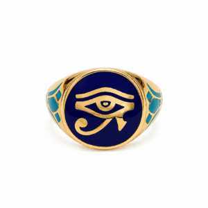Eye of Horus Signet Gold Ring
