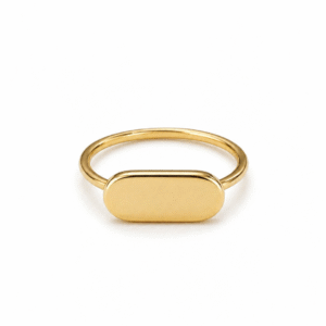 Flat Edge Gold Ring