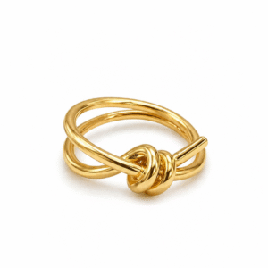 Tied Knot Gold Ring