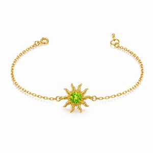Solara Sun Bracelet - Peridot