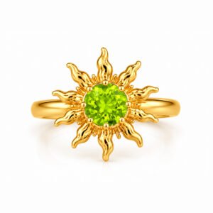 Solara Sun Ring - Peridot