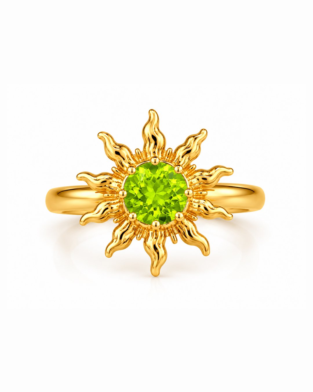 Solara Sun Ring – Peridot