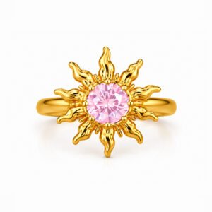 Solara Sun Ring - Pink Sapphire