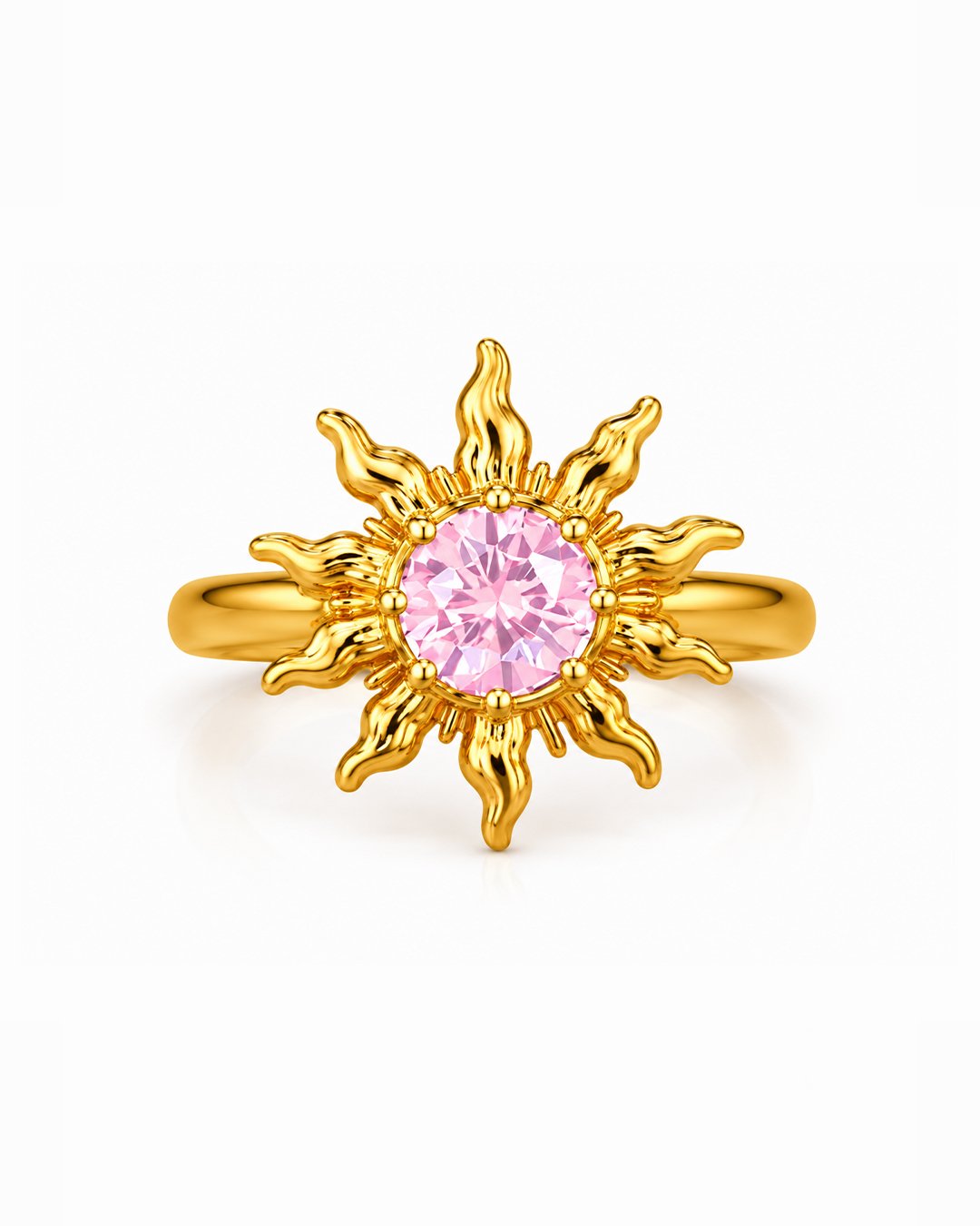 Solara Sun Ring – Pink Sapphire