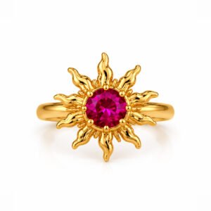 Solara Sun Ring - Ruby
