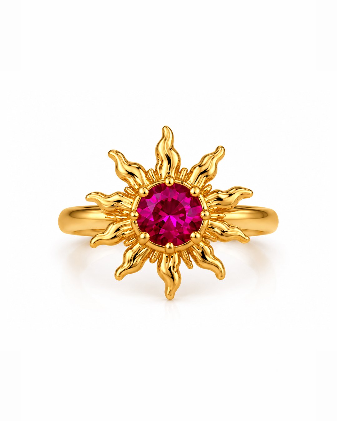 Solara Sun Ring – Ruby